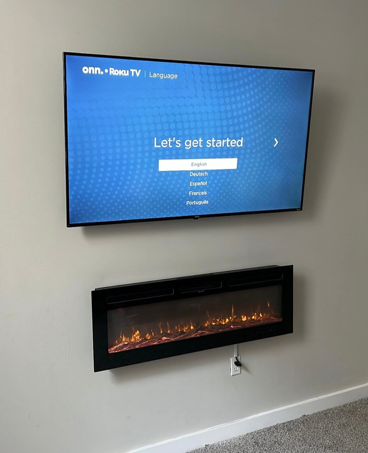 ELECTRICAL FIREPLACE MOUNTING