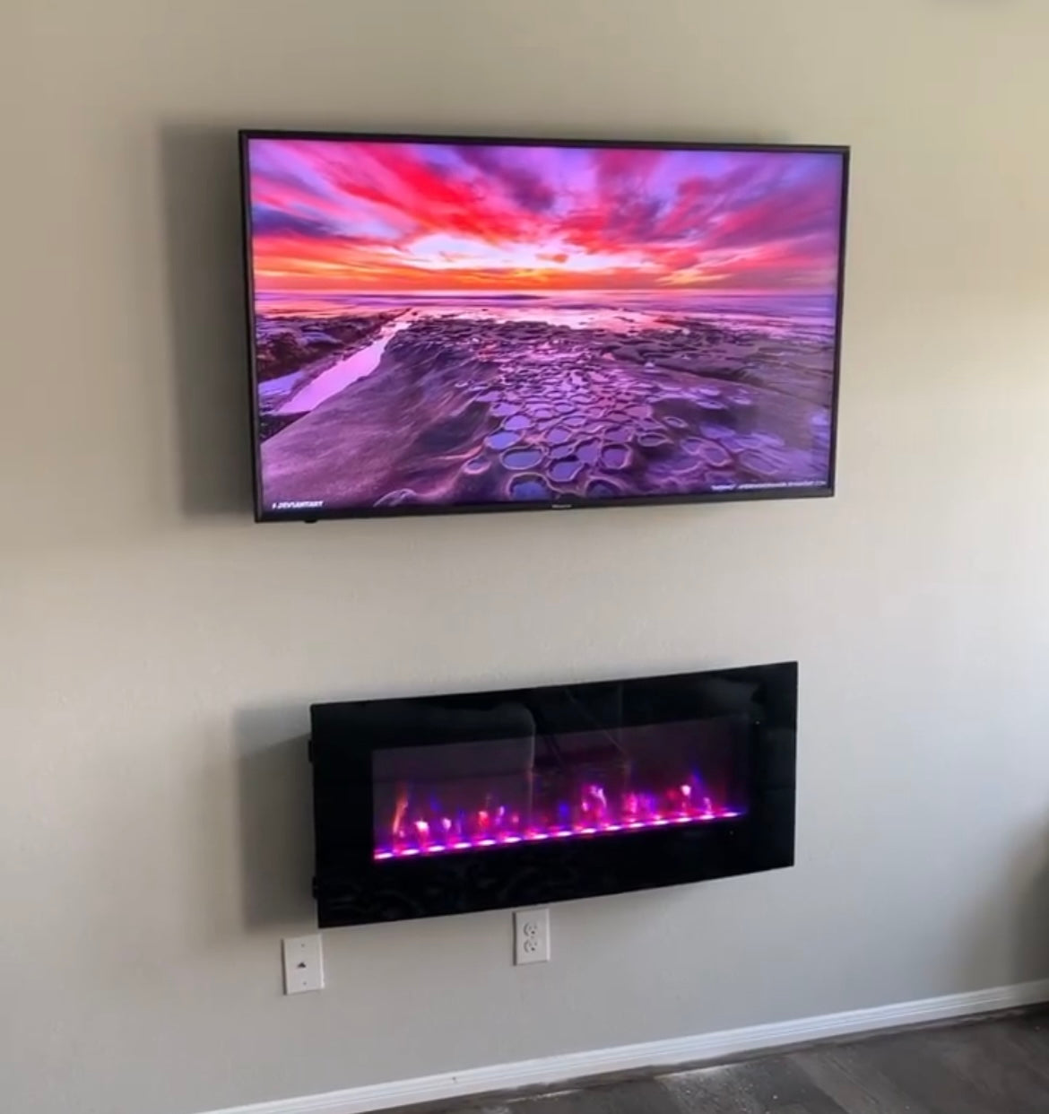 ELECTRICAL FIREPLACE MOUNTING